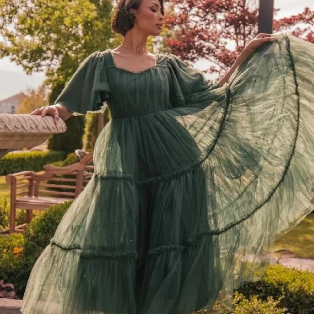 NEW AND NEVER WORN - JessaKae Ophelia Green Dress - Size 3XL